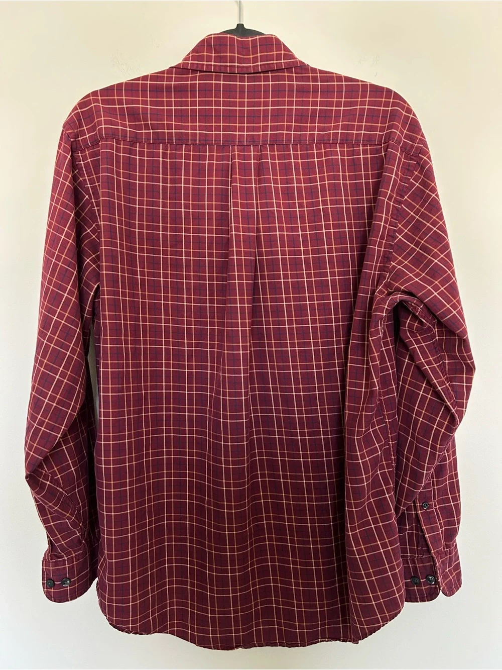 Brooks Brothers Vintage Long Sleeve Cotton Red Plaid Button Down Shirt